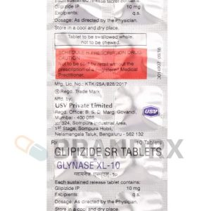 Glynase XL 10 mg USV Private Ltd.