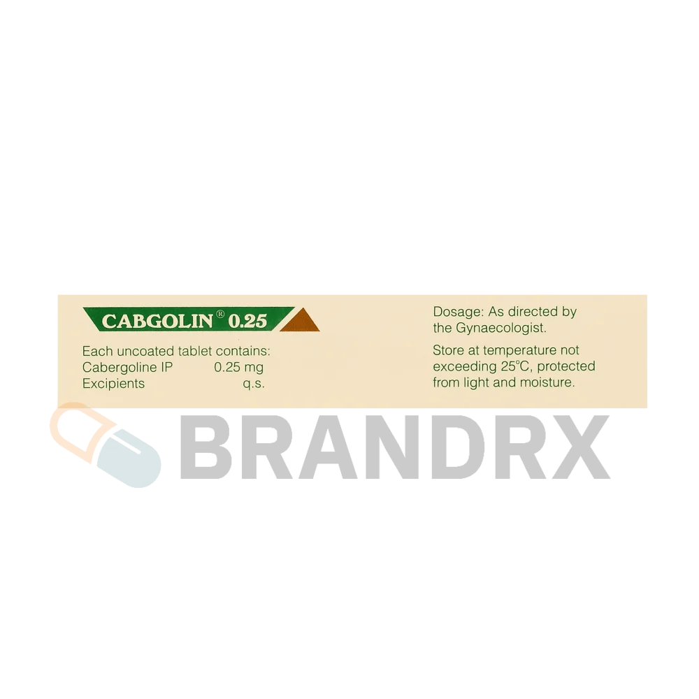 Cabgolin 0.25 mg Sun Pharmaceuticals Industries