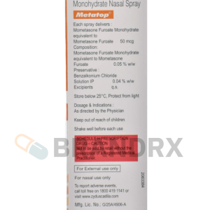 Metatop Nasal Spray 12 g Pharmaceutical
