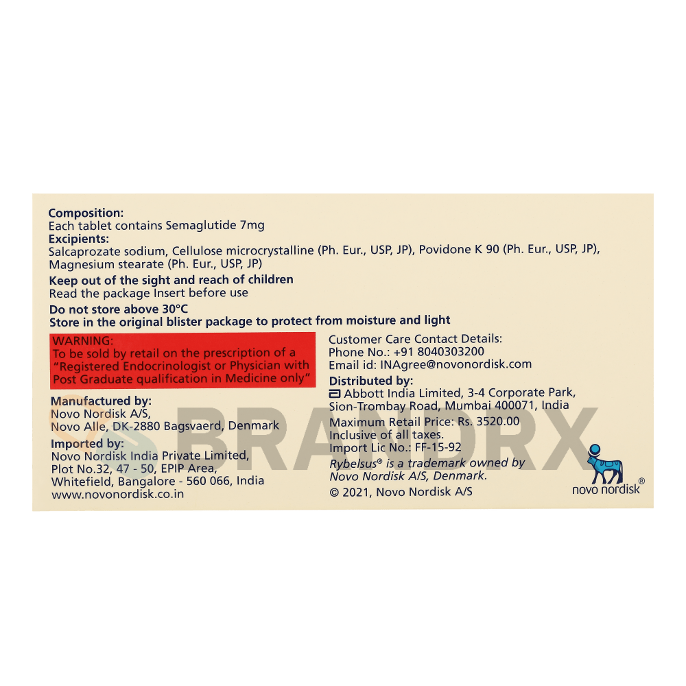 Rybelsus 7 mg Novo Nordisk
