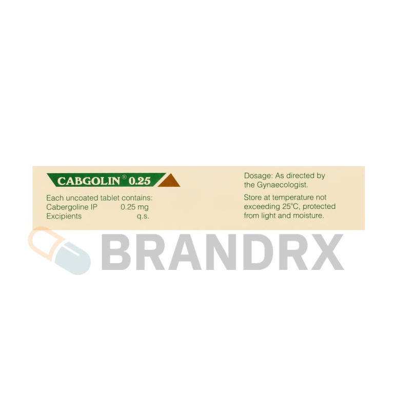 Cabgolin 0.25 mg Sun Pharmaceuticals Industries