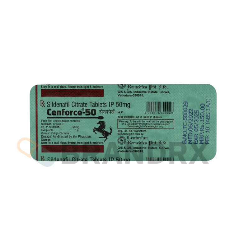 Cenforce 50 mg Centurion Laboratories