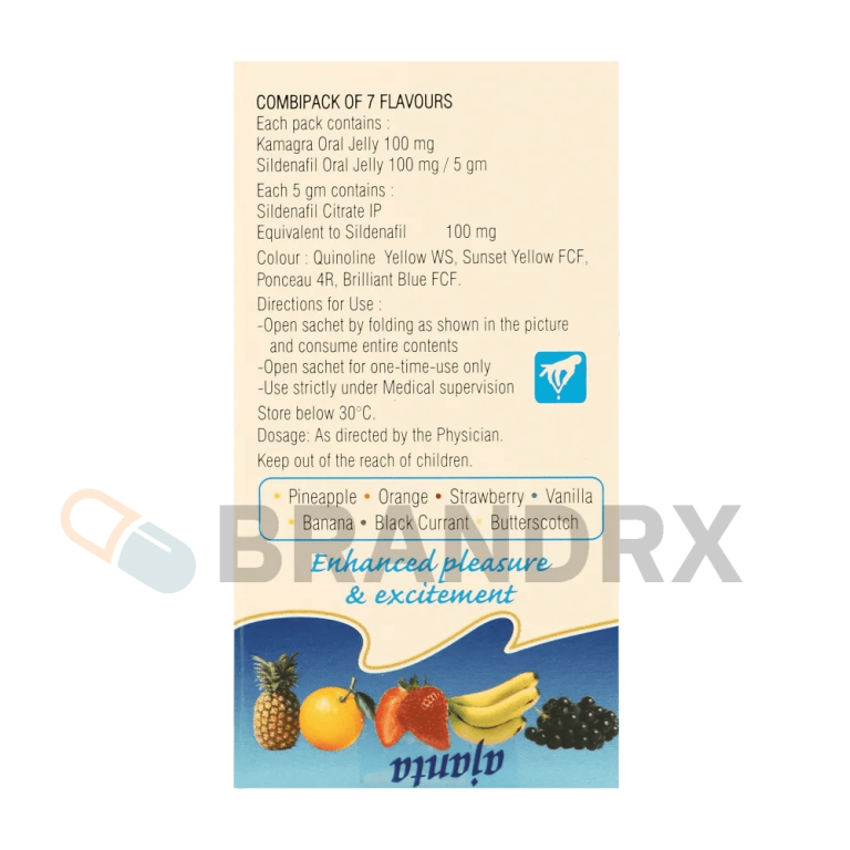 Kamagra Oral Jelly Flavoured 100 mg Ajanta Pharma