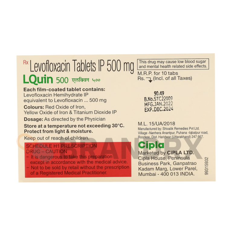 LQuin 500 mg Cipla