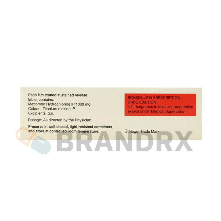 Glycomet SR 1000 mg USV Private Ltd.