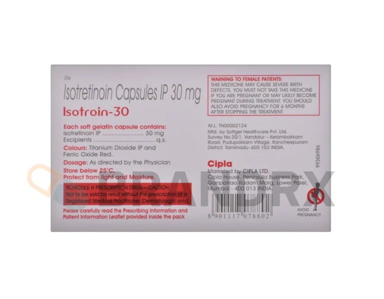 Isotroin 30 mg Cipla