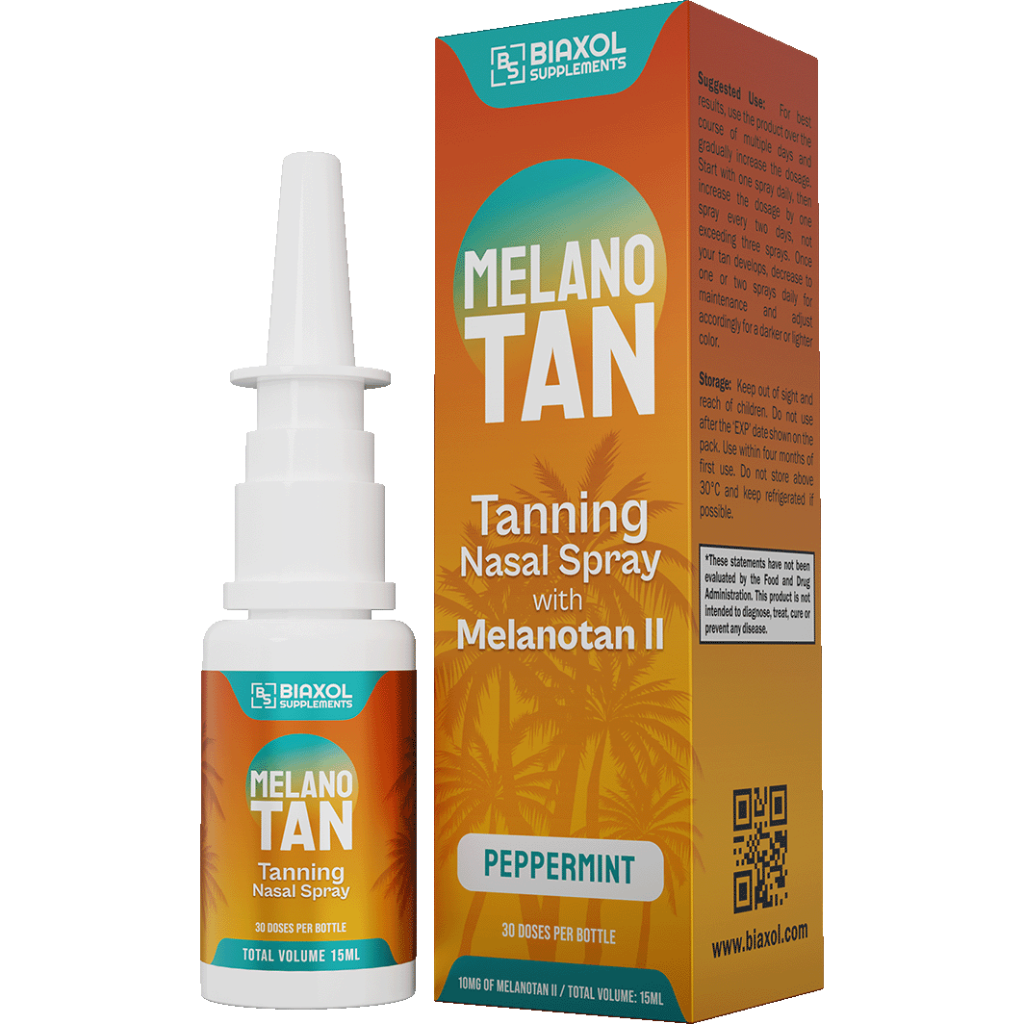 MELANOTAN II NASAL SPRAY IN BOTTLE Biaxol Supplements