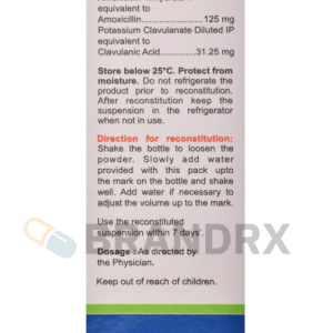 Clavam Dry Syrup 125/31.25 mg Alkem Laboratories Ltd.